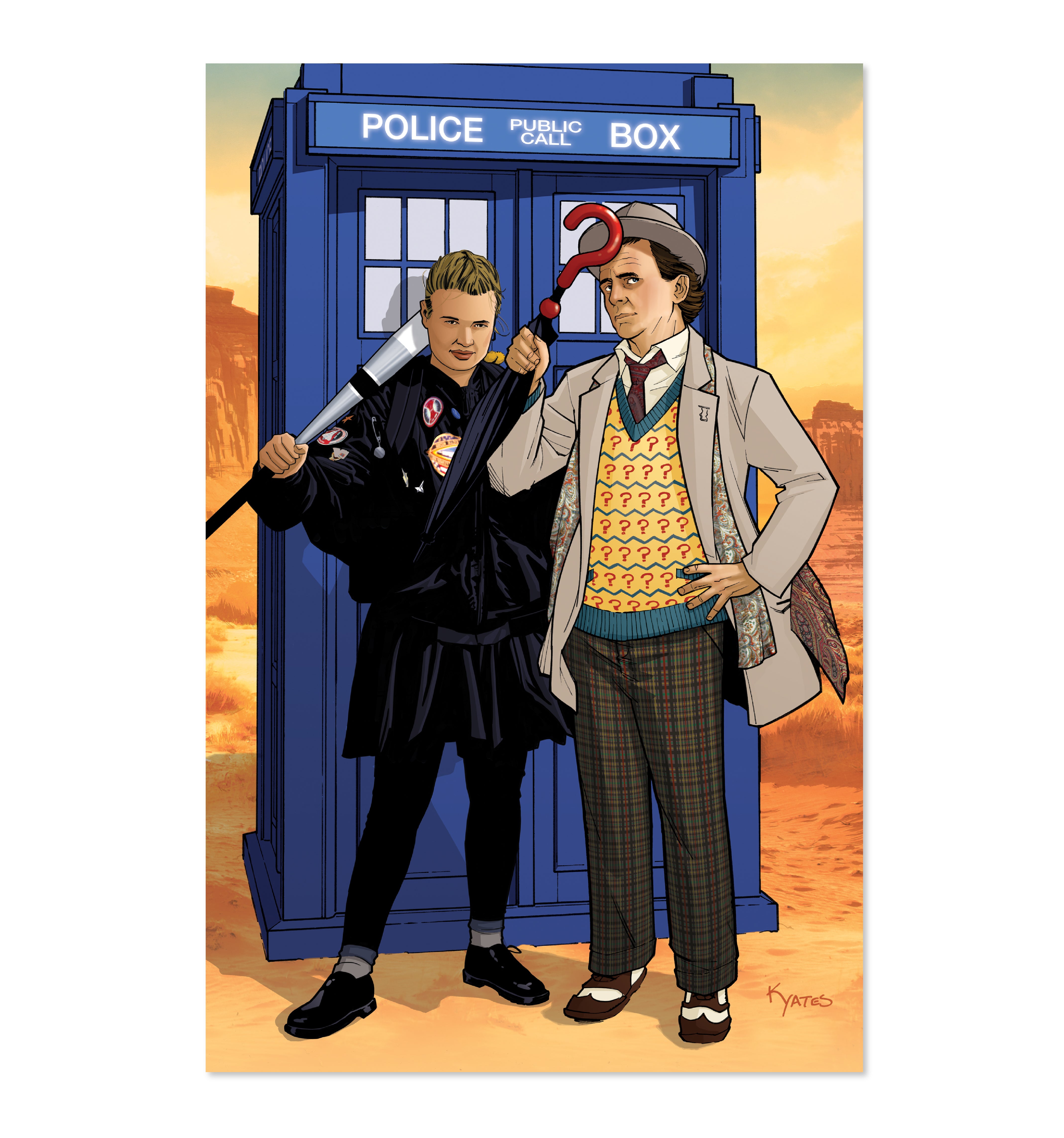 7th Doctor & Ace – KellyYatesArt